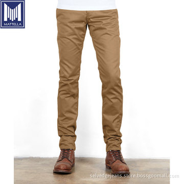 cotton selvage chino twill selvedge men denim pant jeans